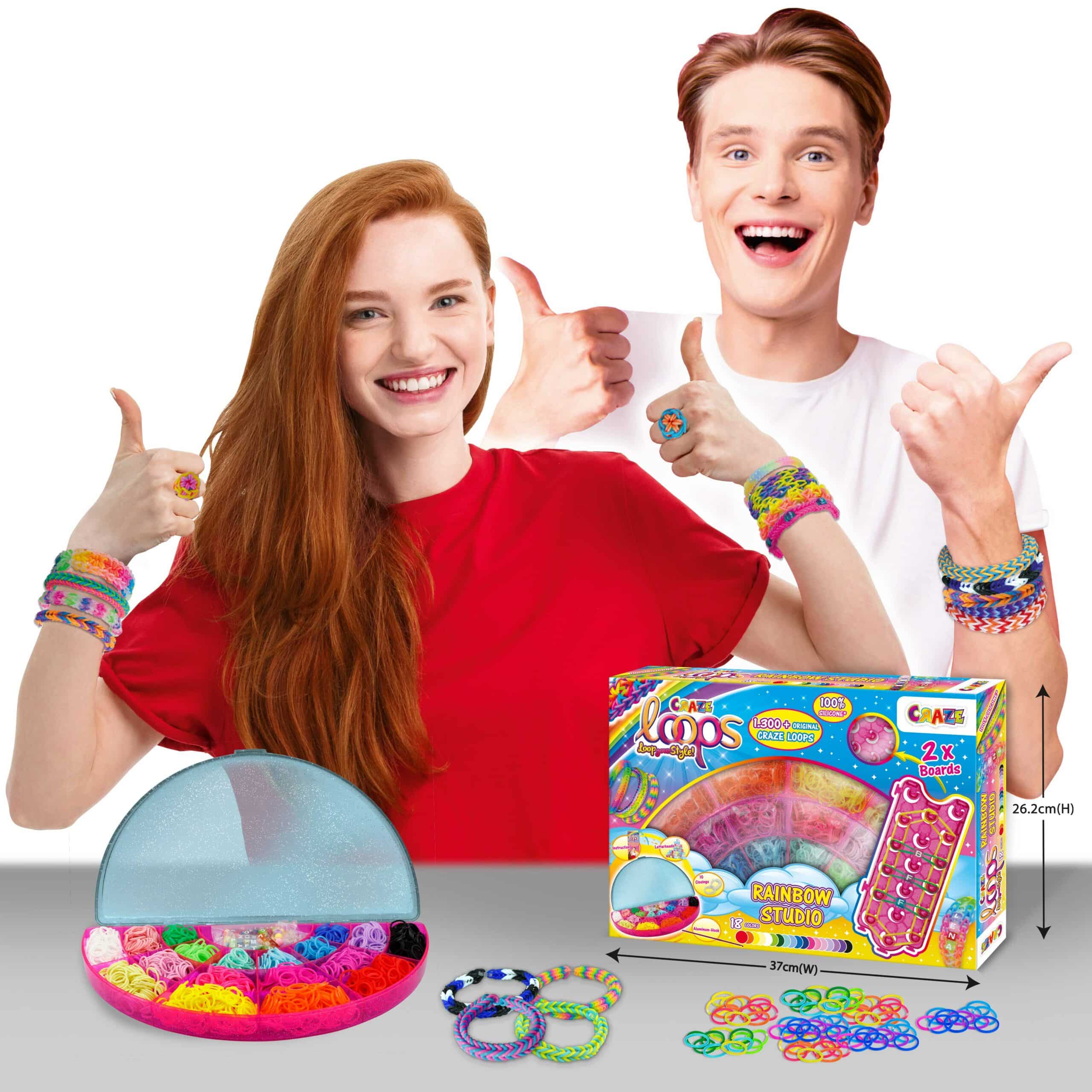 CRAZE LOOPS Rainbow Box - Kit Créatif Enfant pou…