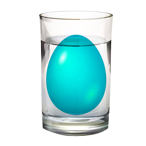 egg in water